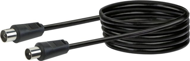 Schwaiger Antennenkabel Schwarz 5 m - Bild 1