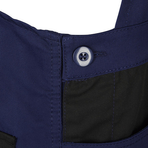 safety and more Latzhose EXTREME in Ultramarinblau/Schwarz mit Reflexstreifen aus Poly-Cotton, Größe M - Bild 2