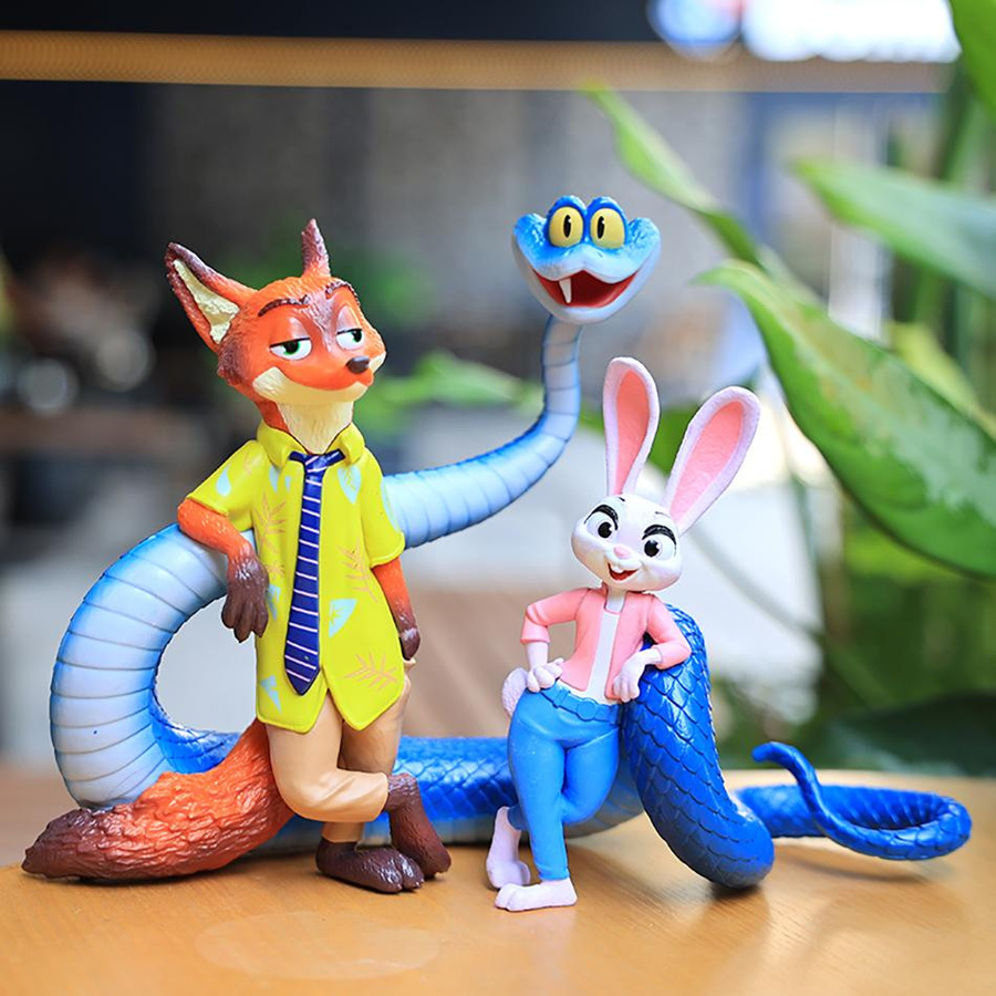 Discover Intime Zootopia Nick Wilde und Judy Hopps Actionfigur aus PVC in Multicolor, Höhe: 19,0 cm - Bild 2