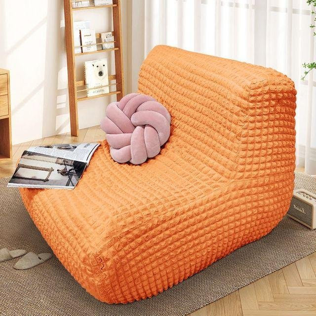 Housmife Nordic Tatami Single Sofa Cover Recliner aus Seersucker mit rutschfester Beschichtung, Universal Chaise Longue Schutzbezug für Liegestühle, Breite: 90-110 cm - Bild 1