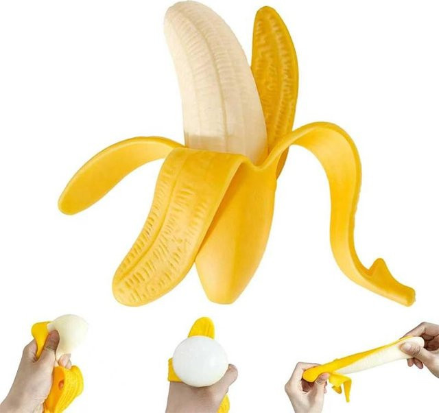 Super dehnbare Banane, Knet-Banane, Fidget Stressabbau-Spielzeug - Bild 1