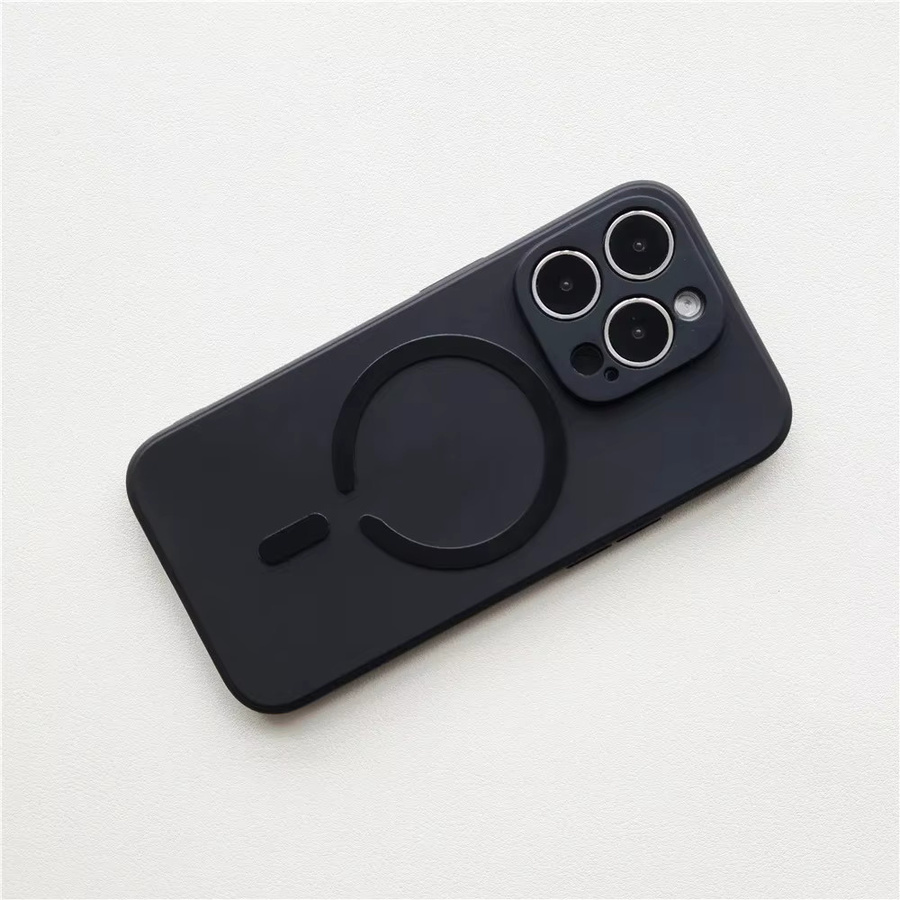 WSSHE Magnetische Metallaufkleberplatten in C- und O-Form für MagSafe und iPhone, Set erhältlich in Schwarz oder Weiß - Bild 2