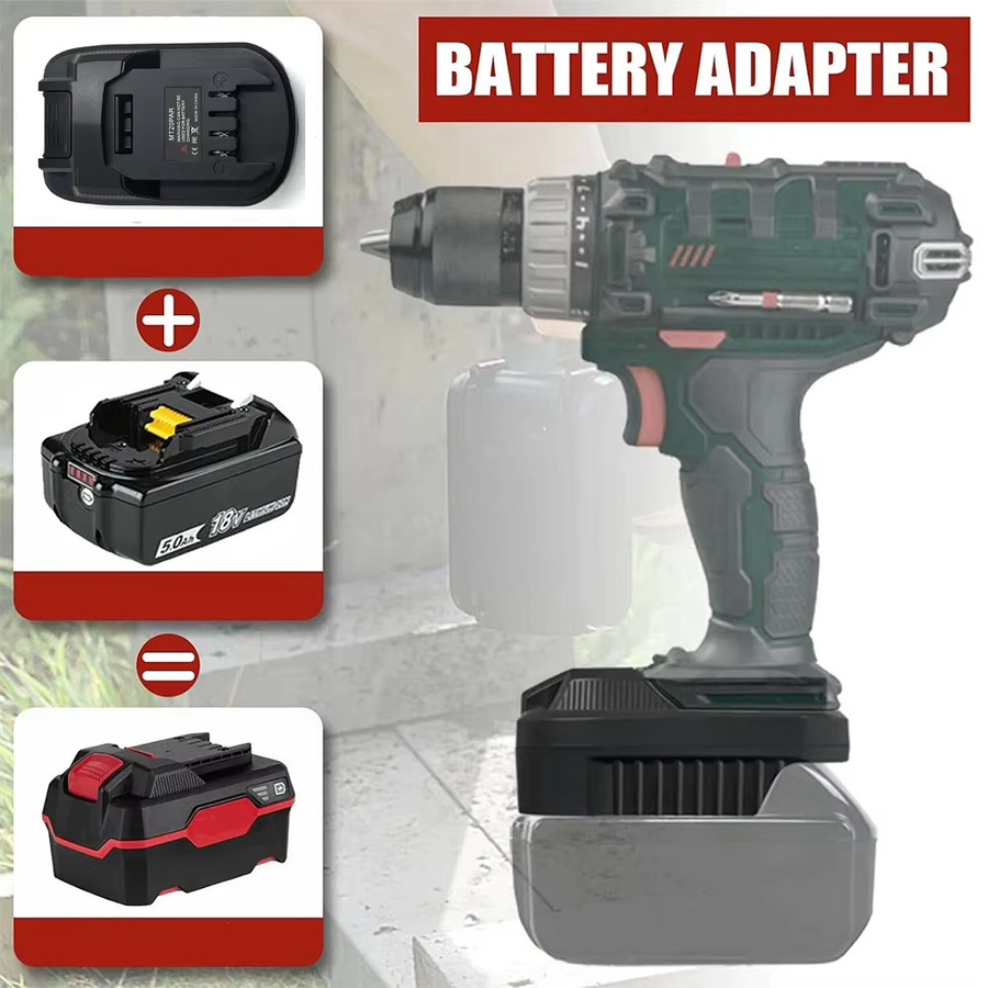 MT20PAR Adapter Konverter für Makita 18V Li-Ion Akku zu Parkside 20V XTeam Elektrowerkzeug Akku in Schwarz - Bild 4
