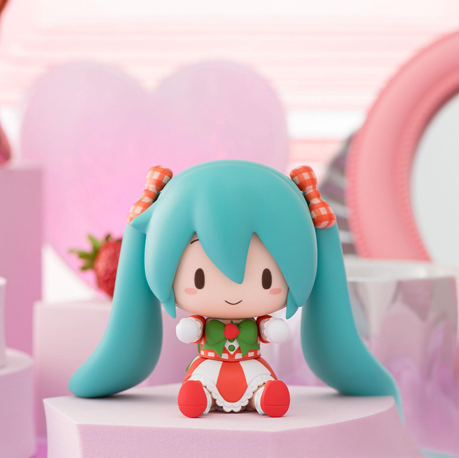SEGA Hatsune Miku x Oshare Majo Love and Berry Fuwapuchi Anime-Figur in Rosa - Bild 2