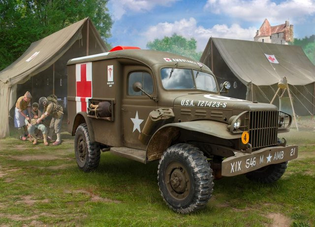 Zvezda WC-54 Ambulance, Fahrzeuge, Grün - Bild 1