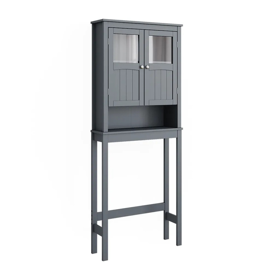 Vicco Toilettenschrank Bianco in Grau, modern und matt, B: 69 cm, H: 171 cm - Bild 2