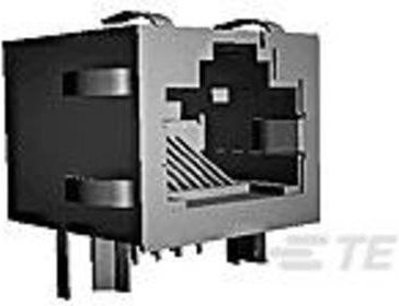 TE Connectivity Modular Jack Inverted mit LEDs Schwarz 406541-4 - Bild 1