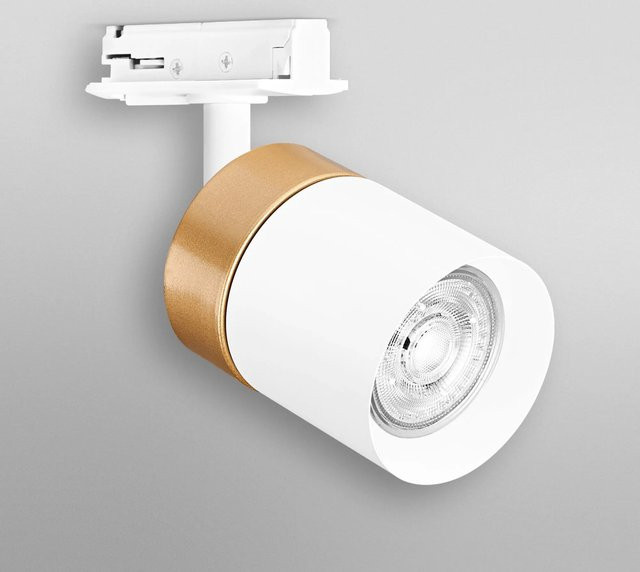 Ledvance Schienensystem Spot Cylinder Weiß-Gold mit GU10 Fassung - Bild 1