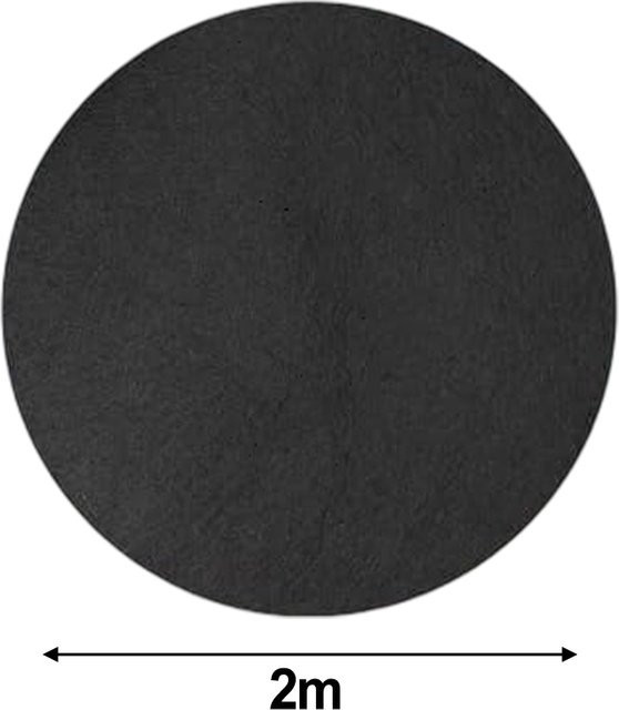 VIBRATITE Wasserabsorbierende Bodenmatte aus Filz für Pools und Spas, rund, schwarz, Durchmesser: 200 cm - Bild 1