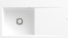 Villeroy & Boch Spüle Subway Style 50 Flat links bündig in Weiß aus Keramik mit Ablaufgarnitur - Bild 1
