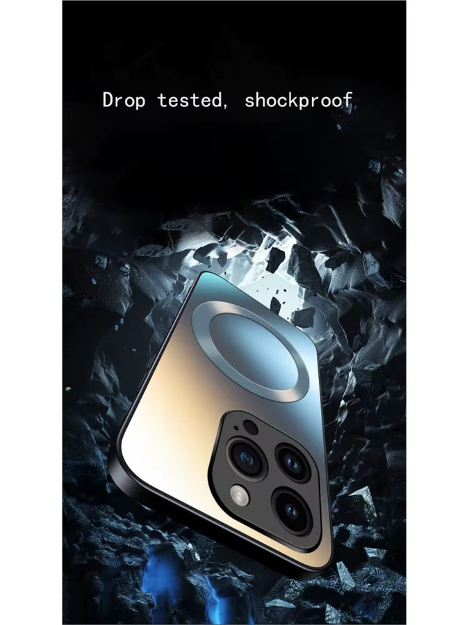 AG Matte Silikon-Hartschale mit MagSafe für iPhone 17 16 15 14 13 12 11 Pro Max Mini Plus X XS Magnetische Handyhülle - Bild 7