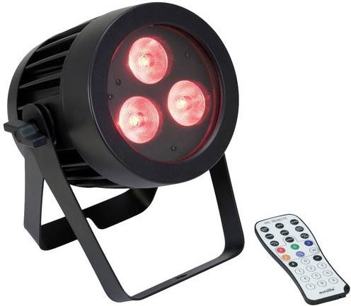 Eurolite LED IP PAR 3x8W QCL Spot DMX LED-Effektstrahler in Schwarz - Bild 1