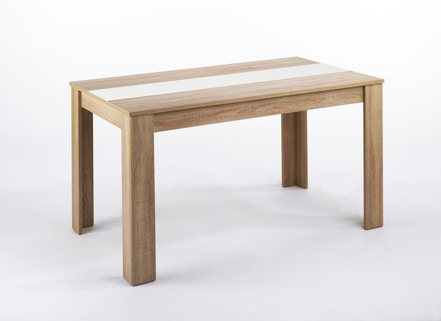 byLIVING Esstisch NORI modern rechteckig in Eiche und Schwarz, B/T/H: 160 x 90 x 75 cm - Bild 1