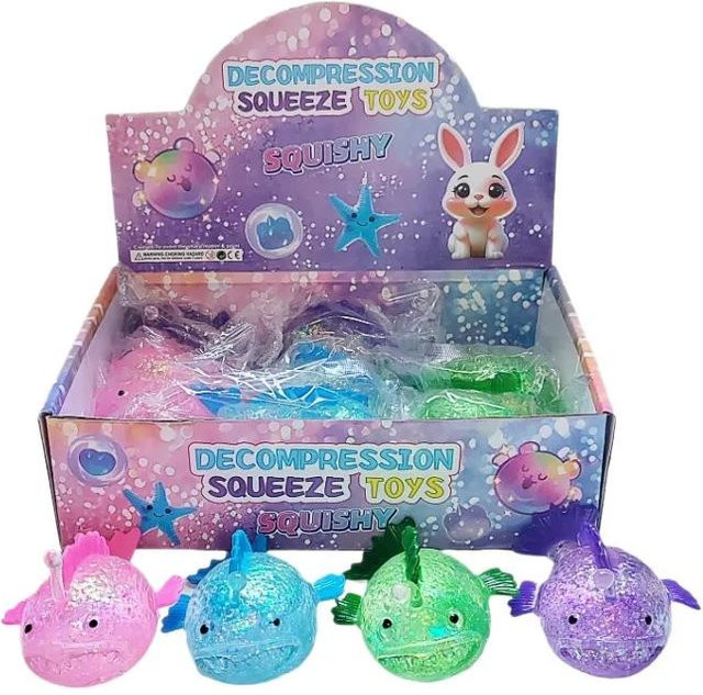 Maltose Anglerfisch Squishy Spielzeug, langsamer aufsteigender Stressball - Bild 1