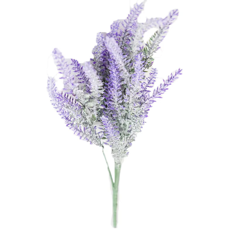 Künstlicher Lavendel aus Kunststoff in Mehrfarbig und Rosenrot für Tischdekoration, Hochzeit und Brautstrauß, 5 Stück - Bild 3