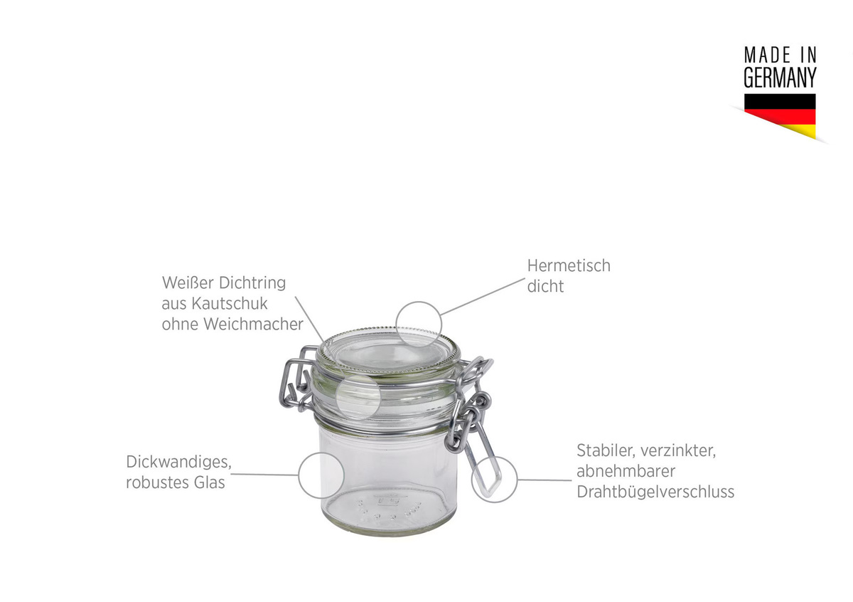 Mäser Einmachglas GOTHIKA Transparent 9 cl - Bild 2