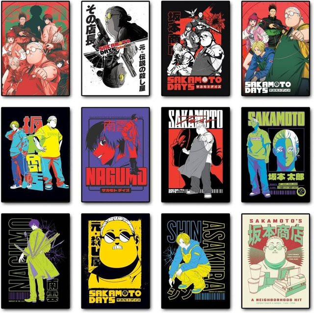 Kayou SAKAMOTO DAYS Anime Poster selbstklebend wasserfest Papieraufkleber Mehrfarbig Rechteckig - Bild 1