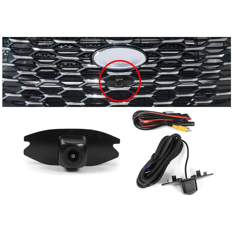TEENRAM Frontkamera für Ford Escort 2021 mit AHD 1080P Full HD, Fisheye-Objektiv und Nachtsicht, wasserdicht, Schwarz - Bild 5