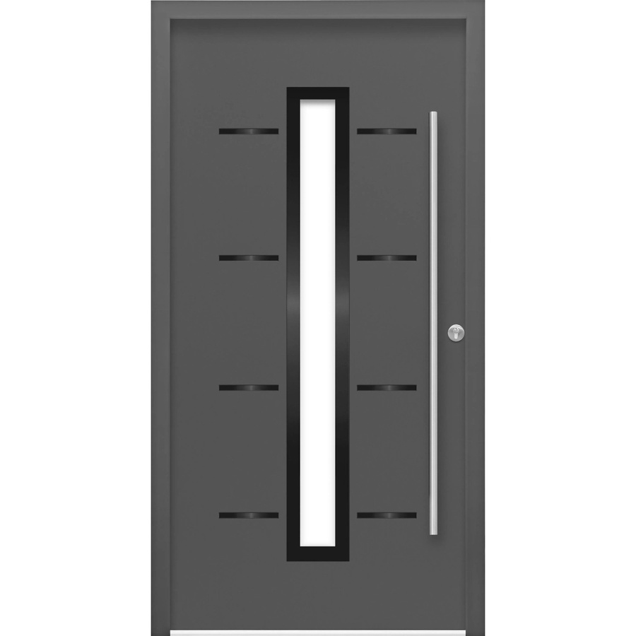 Splendoor Haustür ThermoSpace Prime Milano in Anthrazit mit Glaseinsatz, Anschlag Rechts, B: 100 cm, H: 210 cm - Bild 2