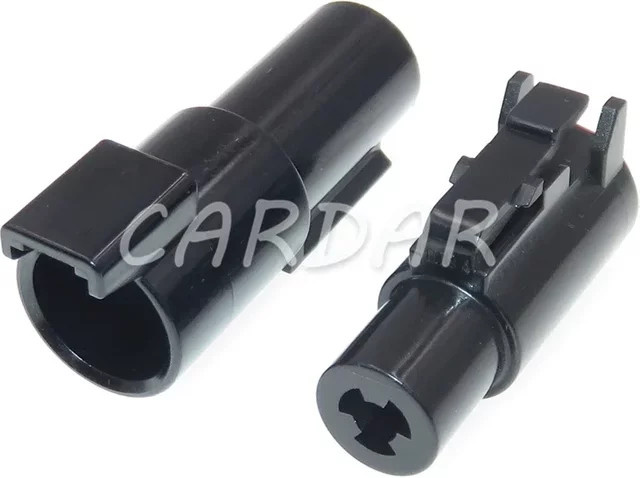 Haness Autokabel 2,3-Serie wasserdichte AC-Baugruppe mit 1-poliger Steckdose in Schwarz (Anschluss DTHD04-1-12P DTHD06-1-12S) - Bild 1