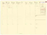 Quo Vadis Kalender-Einlage Minister Prestige 2027 Wochenplaner in Schwarz-Rot-Weiß - Bild 1