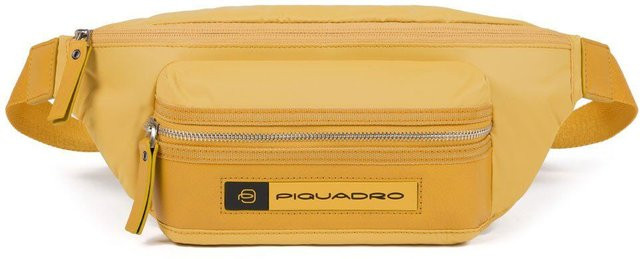 Piquadro Gürteltasche, ockergelb - Bild 1