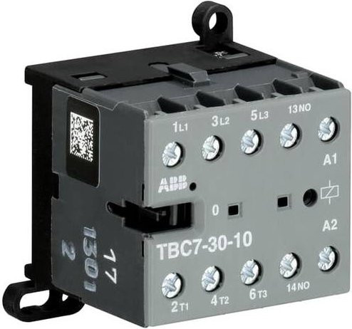 ABB TBC7-30-10-62 Kleinschütz mit 4 Schließern 5.5kW in Grau - Bild 1