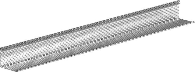 Sarei Kiesfangleiste L-Form aus Aluminium in Silber Mill Finish, Länge: 2 m - Bild 1