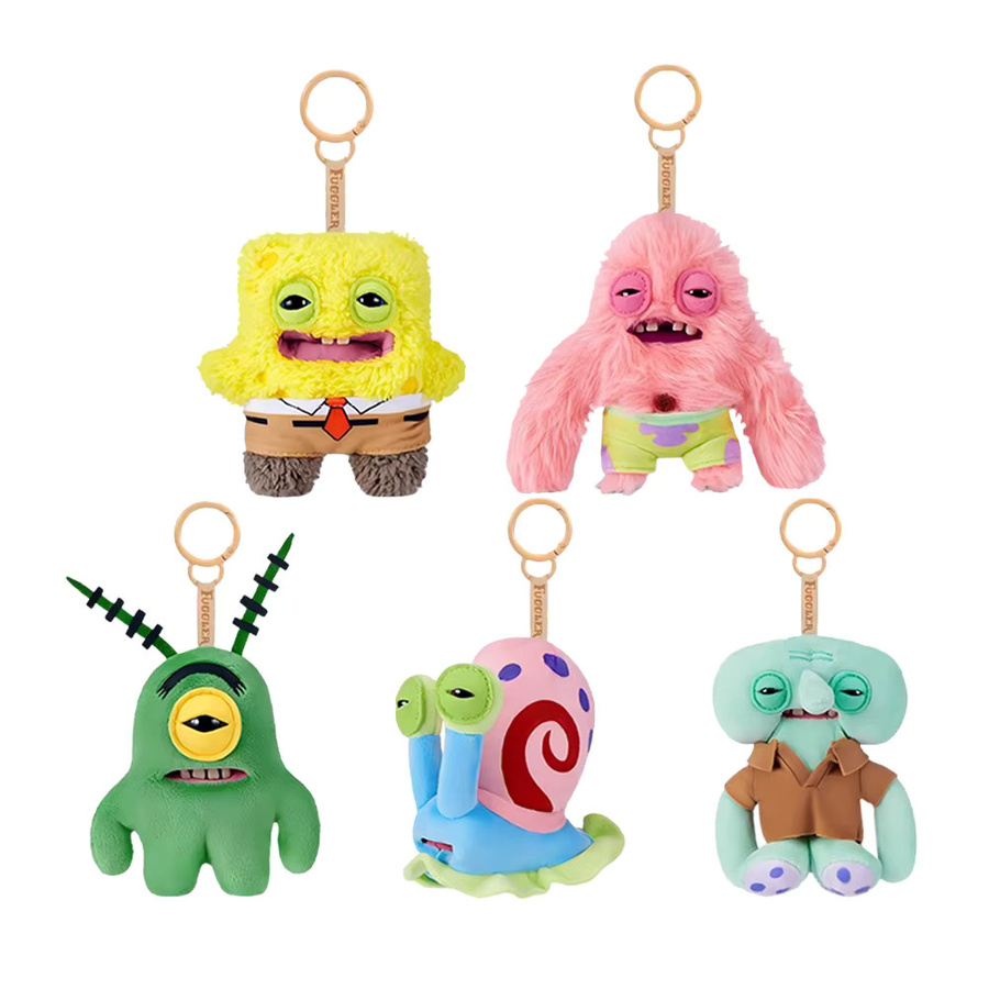 Fuggler SpongeBob Schwammkopf Patrick Star Sheldon J. Plankton, Plüschfiguren, Stofftier-Anhänger - Bild 1