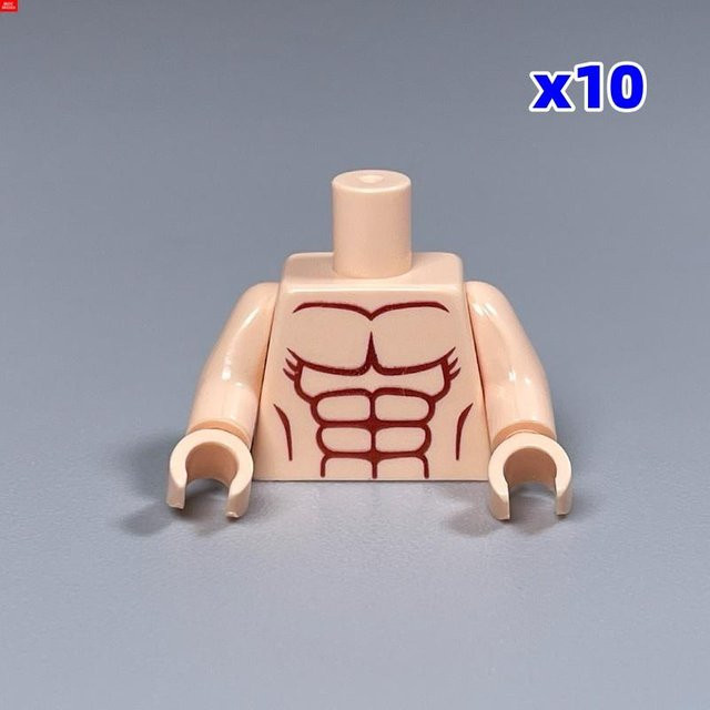 Yiran toy MOC Steine Torso Körper Mann Muskelhose, 10-teiliges Set, ab 6 Jahren - Bild 1