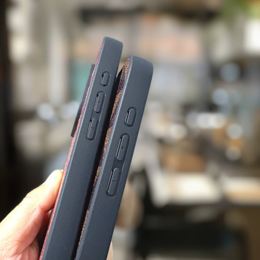 Luxus Handyhülle mit geometrischem Design aus Leder für iPhone 17 16 15 14 13 12 11 Pro Max Plus und 16e - Bild 5