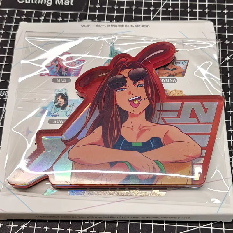 Bandai Alien Bühne Kaninchen Serie Anime Figur und Acryl Kühlschrank Aufkleber Multicolor - Bild 3