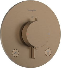 Hansgrohe Thermostat Ecostat Comfort S UP Unterputz-Thermostatarmatur mit 2 Griffen in Brushed Bronze - Bild 1