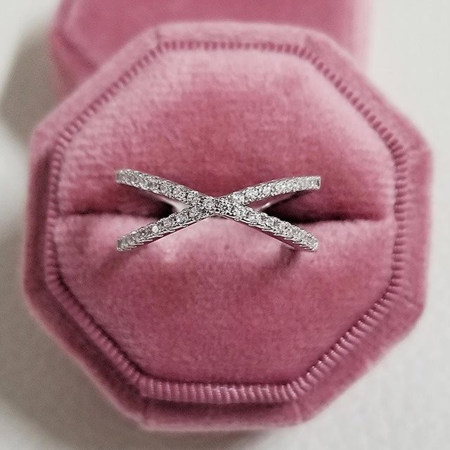 Verlobungsring Gänseblümchen, 925 Silber, Zirkonia, Damen - Bild 1