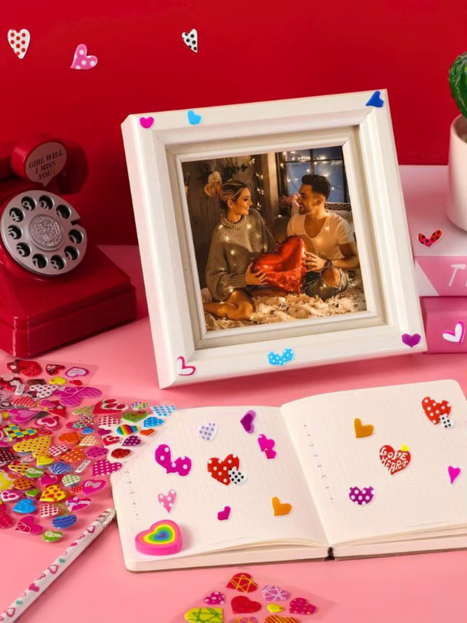 YMY 3D Liebesblasen Aufkleber Cartoon DIY Scrapbook Dekoration in Multicolour - Bild 4