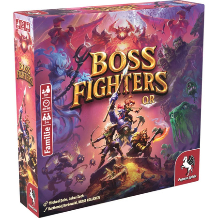 Boss Fighters QR Kartenspiel von Pegasus – Fantasy Gesellschaftsspiel mit Bosskämpfen