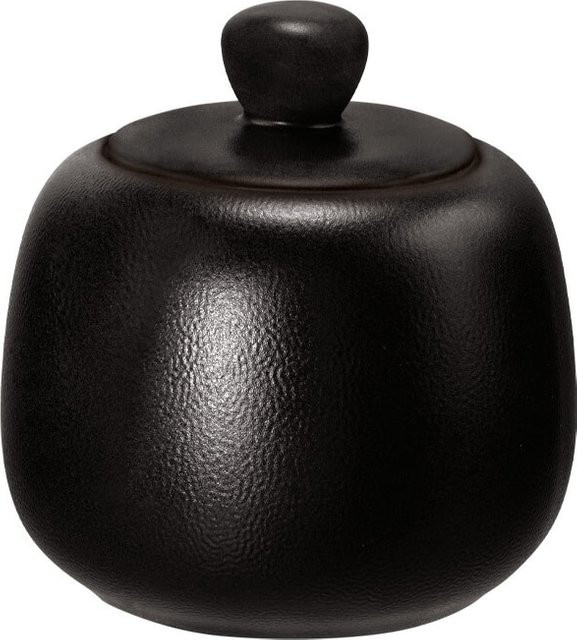 Seltmann Weiden Zuckerdose Liberty Velvet Black aus Keramik mit 260 ml - Bild 1