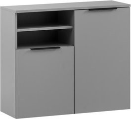 Schildmeyer Unterschrank Alessio in Grau mit Türen und Regalböden, B/H/T: 80,4 x 70 x 32 cm - Bild 1