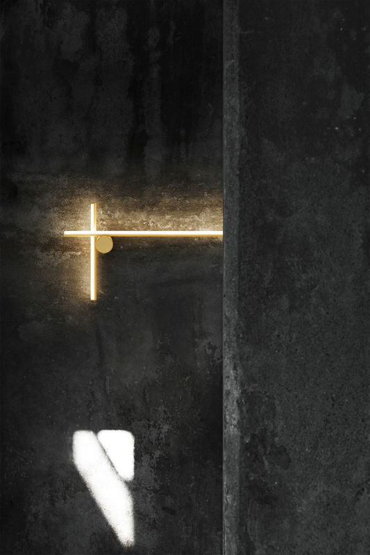Flos Coordinates 2 LED-Wandleuchte in Champagner mit Akzentbeleuchtung und dimmbarer Lichtfarbe 2700K - Bild 2