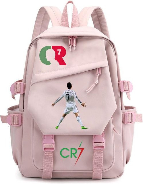 3-teiliges Schulrucksack-Set in Pink aus Oxford-Stoff mit großem Fassungsvermögen inklusive Federmäppchen und Schultergurt - Bild 1