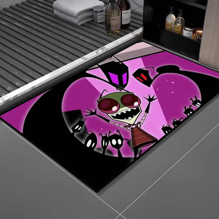Karpetti Invader Zim Cartoon Fußmatte, rutschfest und waschbar, B/T: 40 x 60 cm, Multicolour - Bild 2