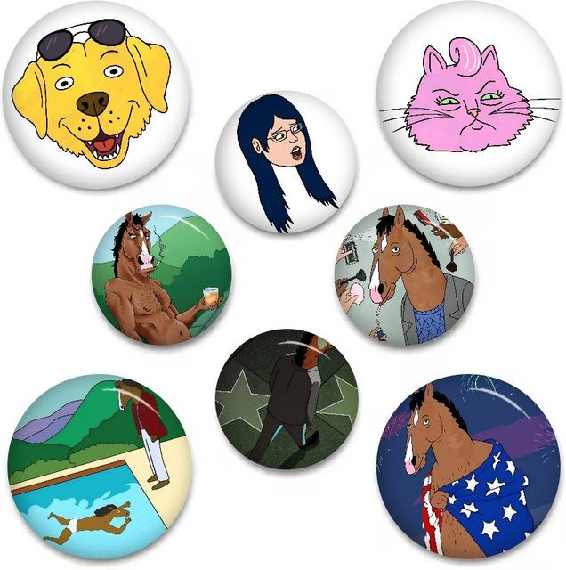 Mesuca Anstecknadeln B-BoJack Horseman - Bild 1