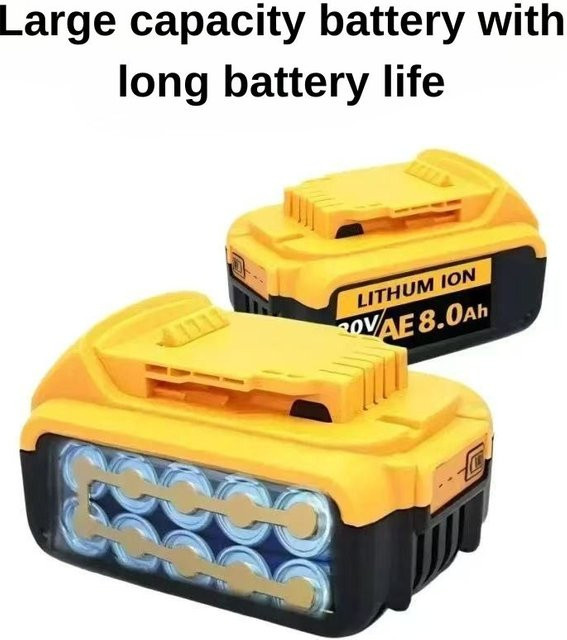 DeWalt Li-Ionen-Akku 20V für DCB184, DCB200, DCB201, DCB205, DCB206, DCF845 und DCD800 in Gelb - Bild 1