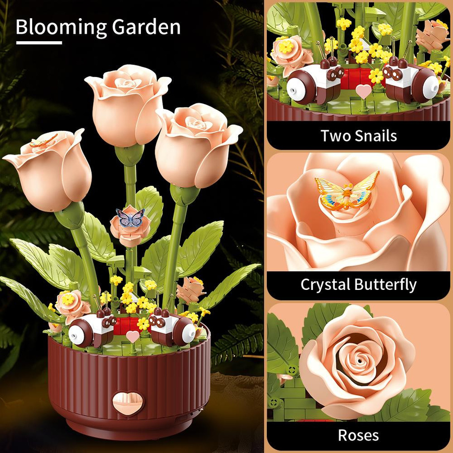 Linyi toy Rose, Blume, Montage, ab 6 Jahren - Bild 6