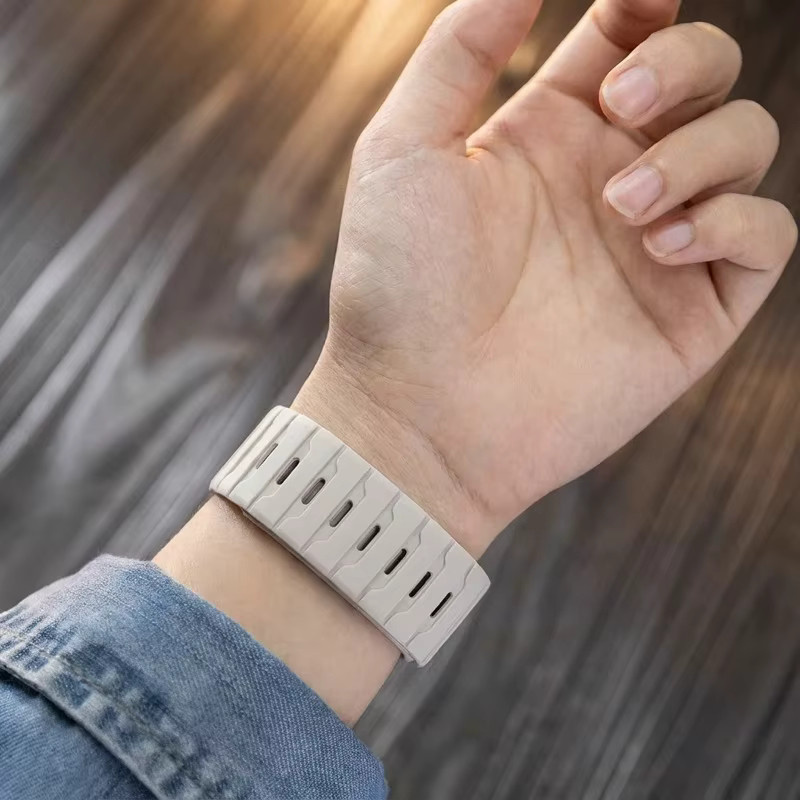CAOWTAN Uhrenarmband Silikon, zweifarbig, Unisex - Bild 3