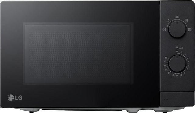 LG Mikrowelle MS2082F Schwarz mit Automatikprogrammen und Glasfront - Bild 1