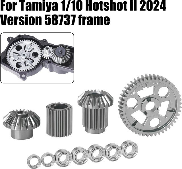 Tamiya RC Metallgetriebe vorne/hinten, Zubehör - Bild 1