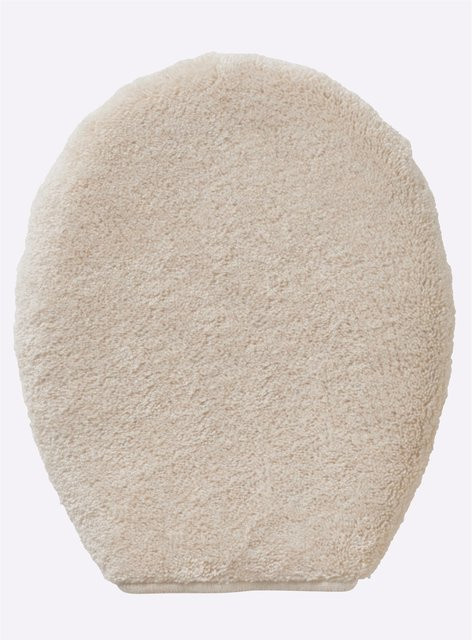 Rutschhemmende Badematte in Sternform aus Polyacryl in Beige und Multicolour, für Fußbodenheizung geeignet - Bild 1