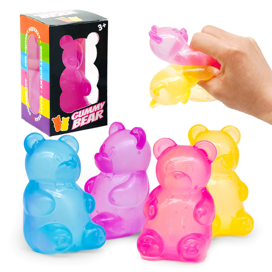 Bandai Gummibärchen-Sensorik-Quetschspielzeug, orange, 8cm - Bild 2