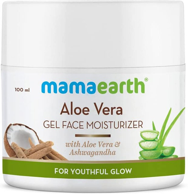 Mamaearth Aloe Vera Gel Gesichtsfeuchtigkeitscreme, 100 ml, Unisex - Bild 1